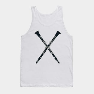 Clarinets Forming an X Tank Top